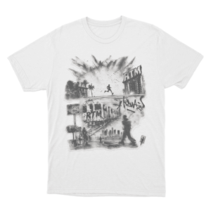 City Scene Collage Unisex T Shirt White