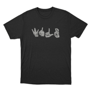 Sign Language Hands Unisex T Shirt Black