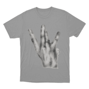 Three Finger Hand Gesture Unisex T Shirt Grey