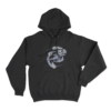 Twisted Skull Unisex Hoodie Black