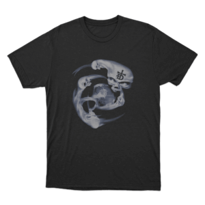 Twisted Skull Unisex T Shirt Black